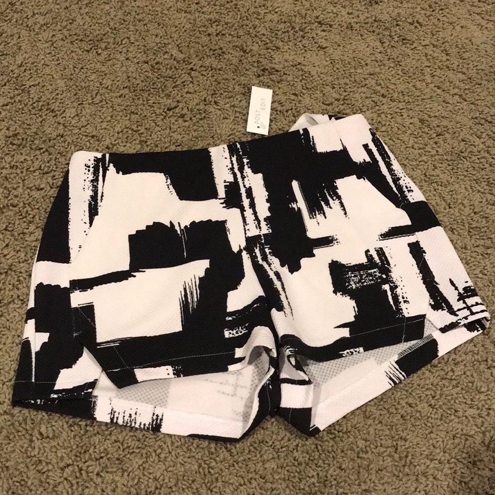 Abstract print shorts